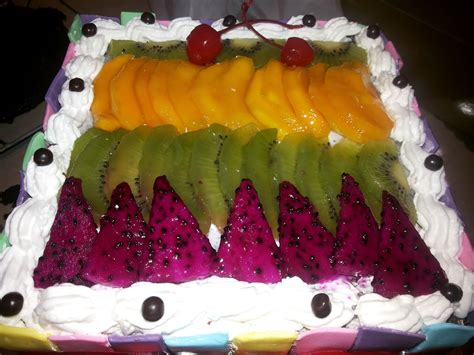 Kue Ulang Tahun Topping Buah Segar T Cake And Catering