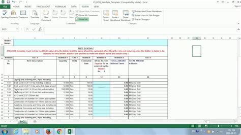 Basic overview about bill of quantity boq with sample excel file of boq engineeringnepal com np engineering . E tendering | E Procurement | How To Make BOQ - YouTube