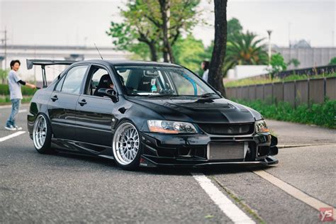 1080x1080 Car Mitsubishi Lancer Evo Ix Tuning Jdm Stance Lowered Flag