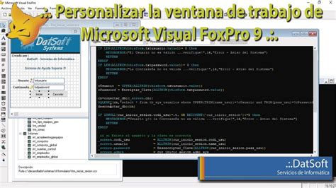 📌 Personalizar La Ventana De Trabajo De Microsoft Visual Foxpro 9