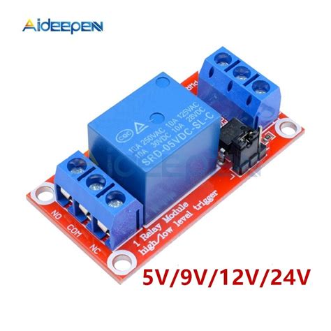Dc 12v 1 Channel Relay Module With Optocoupler High Level Triger For