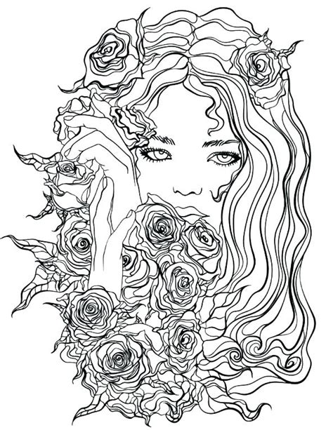 Pretty Girl Coloring Pages At Free Printable