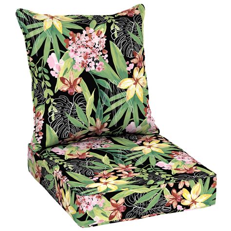 Better Homes And Gardens Black Tropical 48 X 24 In Outdoor Deep Seat