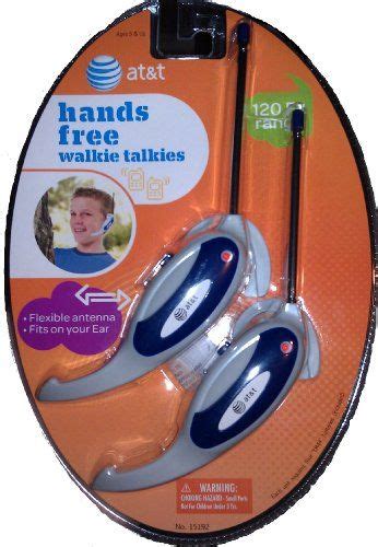 One of the best features of walkie talkies is that you can talk to anyone. at&t Hands Free Walkie Talkies Kidz Toys http://www.amazon ...