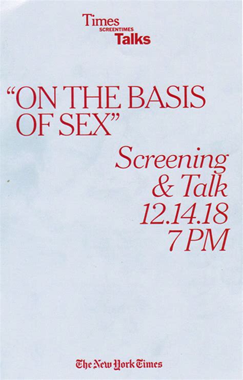 The Virtual Nihilist “on The Basis Of Sex” Movie Review