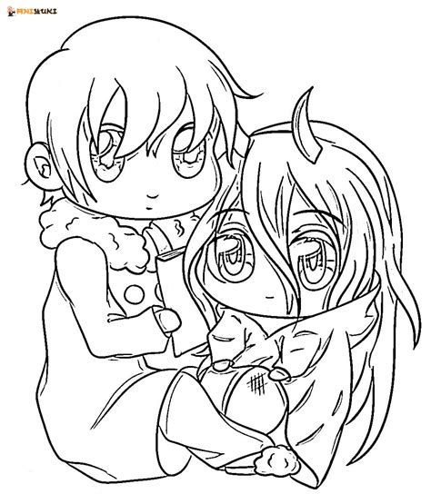 Update 78 Cute Anime Couples Coloring Pages Latest Vn
