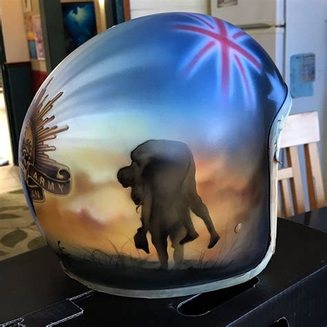 Helmets Airbrushing By Wayne Harrison Sydney Australia