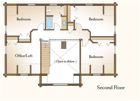 Elegant 4 Bedroom Log Cabin Floor Plans New Home Plans Design