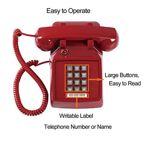 Retro Single Line Desk Telephone For Landline With Indicator Classic