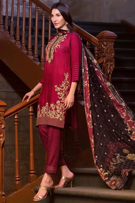 Unstitched Pakistani Semi Formal Suit By Zeen Women Pakistani Fashion