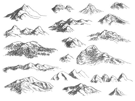 How To Draw Mountains On A Map