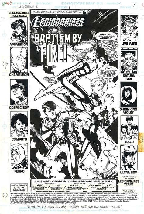 Legionnaires 1 Page 1 Chris Sprouse In Cartoon Fanboys Chris