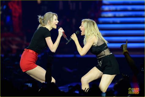 Taylor Swift And Ellie Goulding Perform Burn In England Watch Now Photo 3051592 Taylor