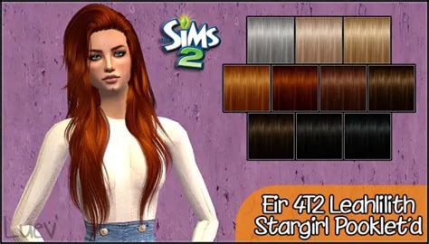 Mertiuza Leahlillith S Stargirl Hair Retextured Sims 4 Hairs