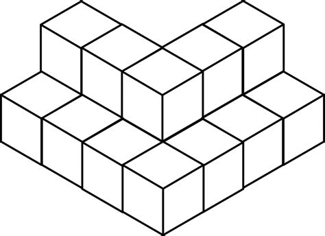 17 Stacked Congruent Cubes Clipart Etc