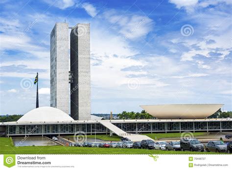 Brazilian National Congress Building In Brasilia Brazil Editorial