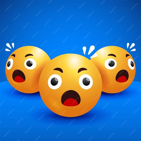 Free Vector Gradient Shocked Emoji Illustration