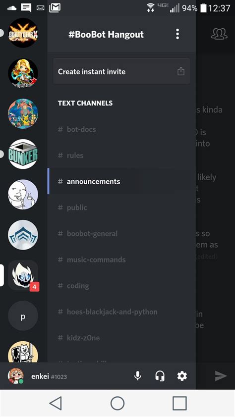 Discord Text Channel Symbols
