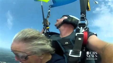 90 year old grandmother goes skydiving youtube