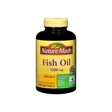 Nature Made Fish Oil 1200 Mg Softgels 100 Ea Kiwla
