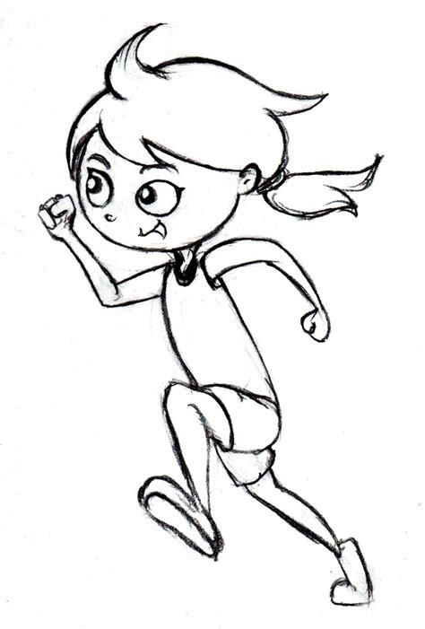 Running Coloring Pages Jogging Marathon Drawing Color Printable Kids