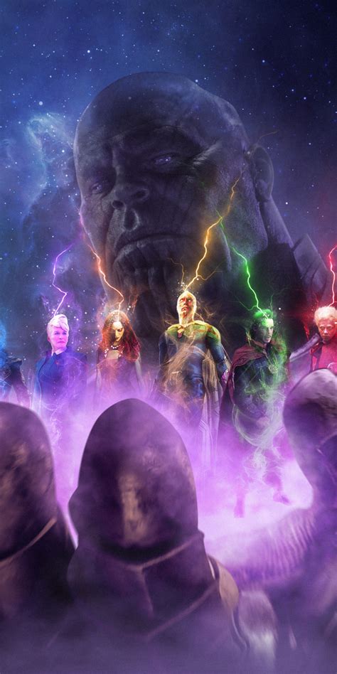 Download Wallpaper 1080x2160 Thanos Avengers Infinity War Fan Art