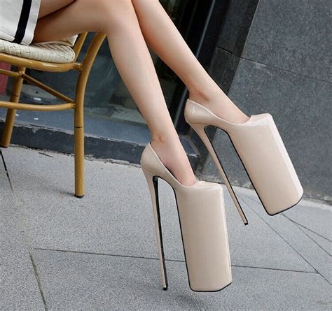 extreme high heel 30cm plateau pumps stiletto pump uk3 10 eu36 44 ebay