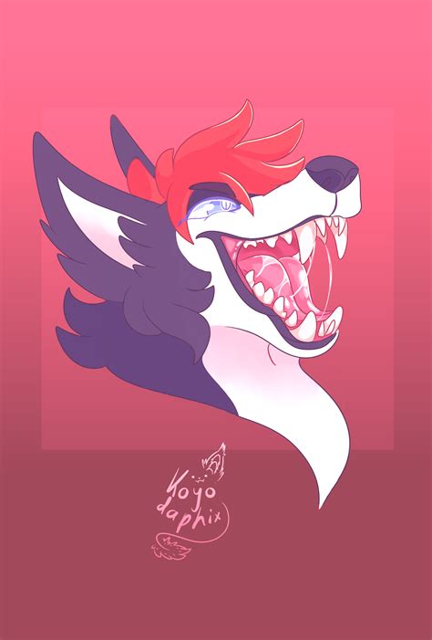 Maw Headshot Commission Great Practice For Drawing Teeth Rfurry