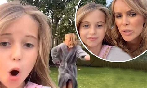Amanda Holdens Daughter Hollie 8 Jokes Her Mum Has Gone Psycho As