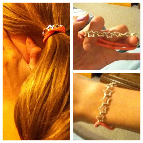 I Made This Hair Tiebracelet That Looks Cute On Your Wrist And Ur Hair