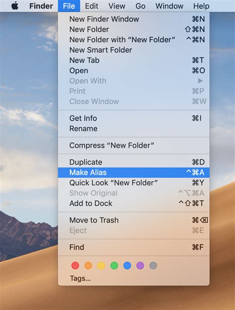 shortcut to create new folder on mac vastwalk