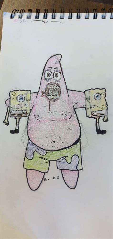 Patrick Star Eating Spongebob Squarepants By 6itchy9ni9n On Deviantart