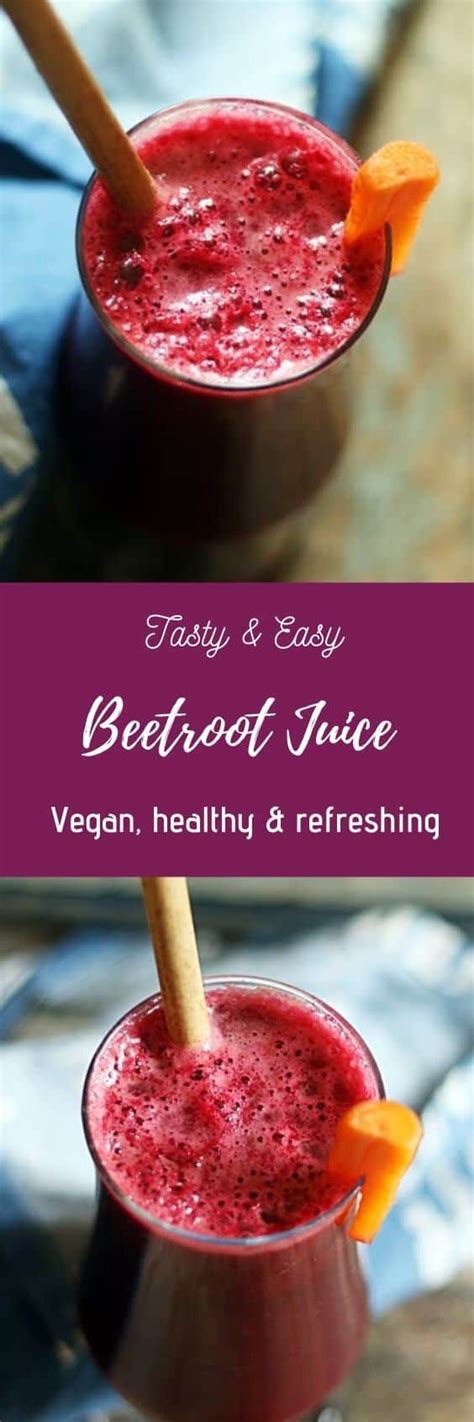 Healthy juice recipes are so popular right now. Beetroot juice recipe- Easy to prepare delicious, healthy and refreshing fresh beetroot juice in ...