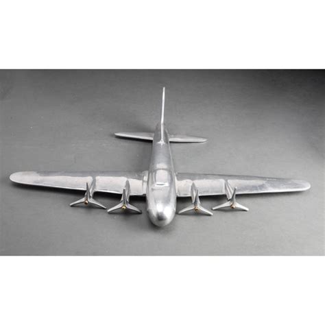 Mid Century Modern Aluminum Airplane Model Chairish