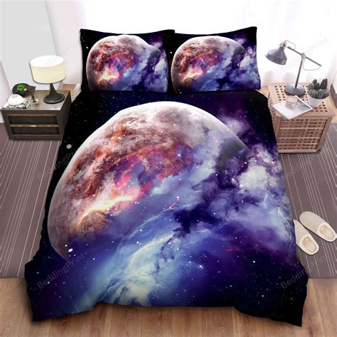 The Milky Way And Planet In Galaxy Bed Sheets Duvet Cover Bedding Sets