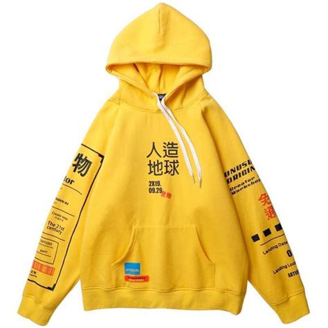 Japanese Writing Hoodie Sparkx Harajuku