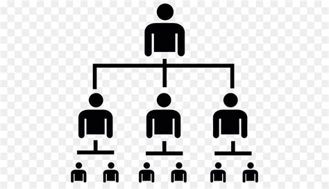 Org Chart Silhouette Image