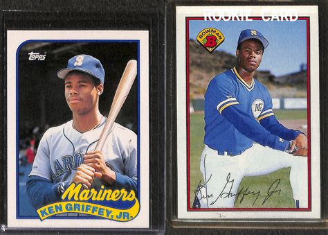 Was selected to be featured on card number one. Lot Detail - Lot Of 8 Ken Griffey Jr Rookie Cards w. 1989 Upper Deck
