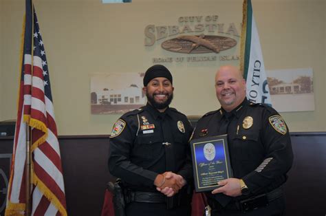 Officer Tegpreet Singh Recognized as Sebastian Officer of the Year