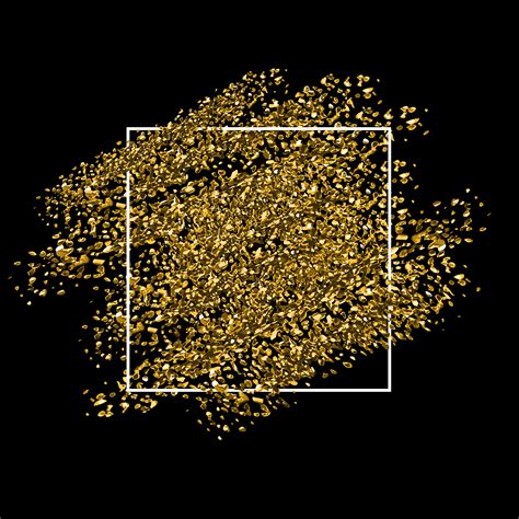 Gold Glitter Background With White Frame 691117 Vector Art At Vecteezy