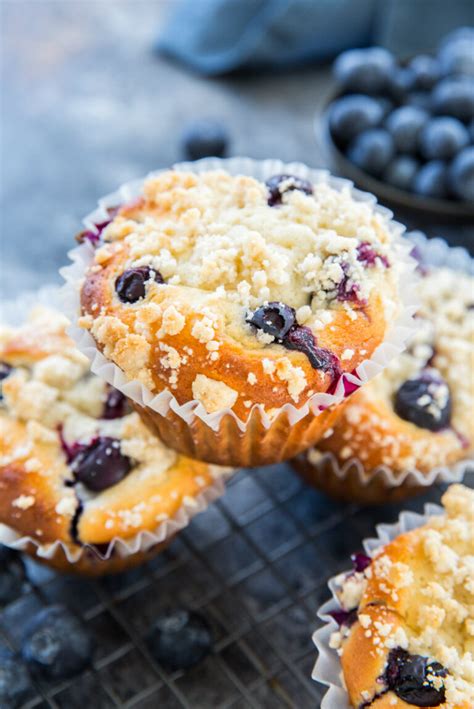 Bakery Style Blueberry Muffins Recipe Girl