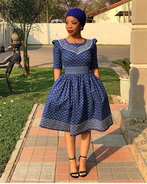 South African Shweshwe Dress Designs 2019 African Traditional Dresses
