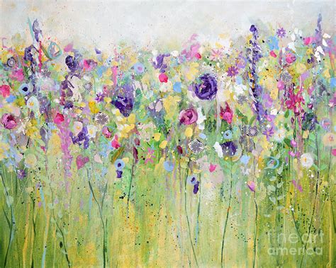 Spring Meadow I Painting By Tracy Ann Marrison