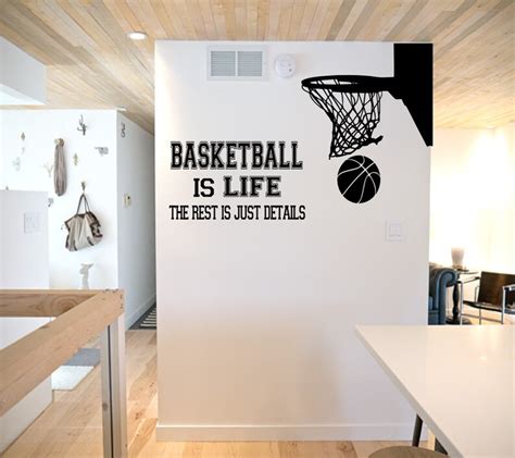 Basketball Is Life Wall Decal Basketball Wall Decor Etsy