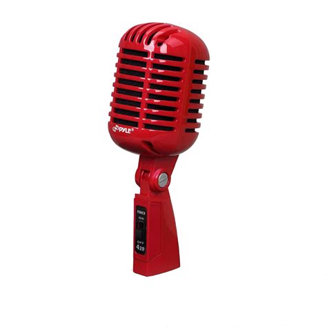 Classic Retro Dynamic Vocal Microphone, Vintage Style Vocal Mic with 16 ...