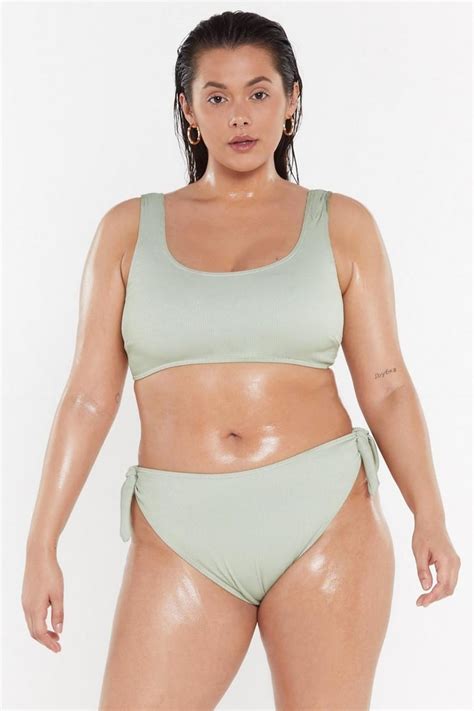 Nasty Gal It S Up To You High Waisted Bikini Bottoms Nasty Gal Plus Size Swimwear Collection