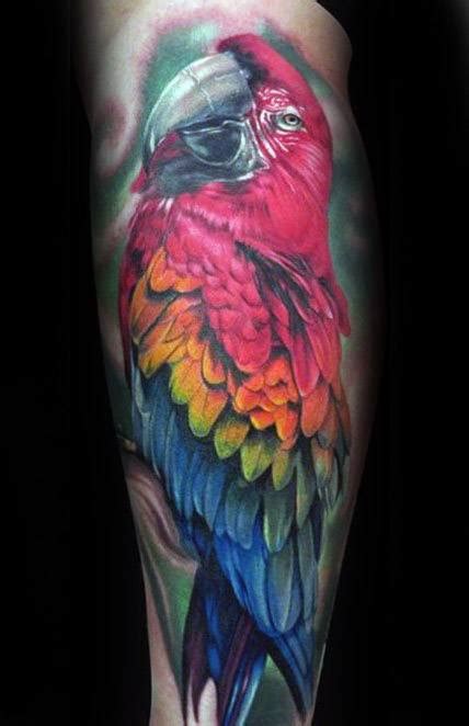 60 Parrot Tattoo Designs For Men - Mimicry Ink Ideas