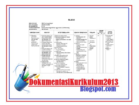 Untuk mendapat rpp fikih ini, anda dapat mendownloadnya melalui link yang sudah aku. Download Silabus SMK Bahasa Inggris Kelas X XI XII Kurikulum 2013 Tahun 2018