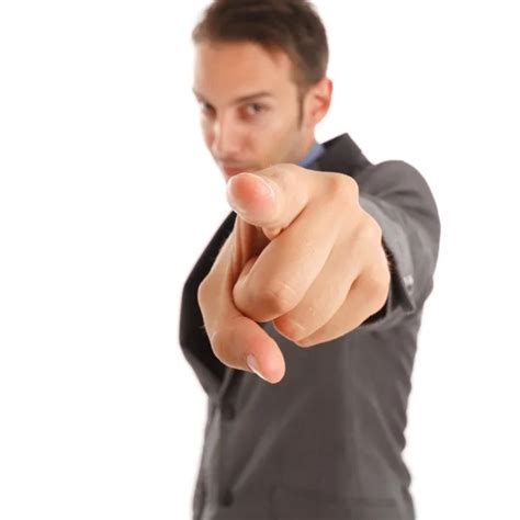 Businessman Pointing At You — Stock Photo © Minervastock 6960284