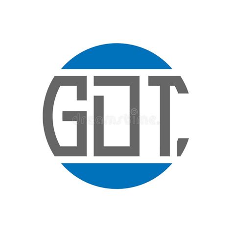 Gdt Letter Logo Design On White Background Gdt Creative Initials
